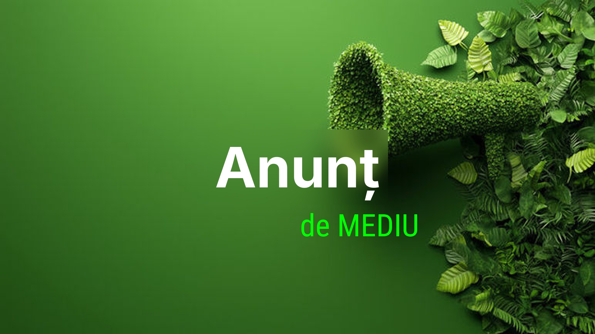 Anunt mediu modificare/actualizare PUG